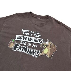 Vintage Y2K My family drives me‎ nuts Funny grunge skater t-shirt